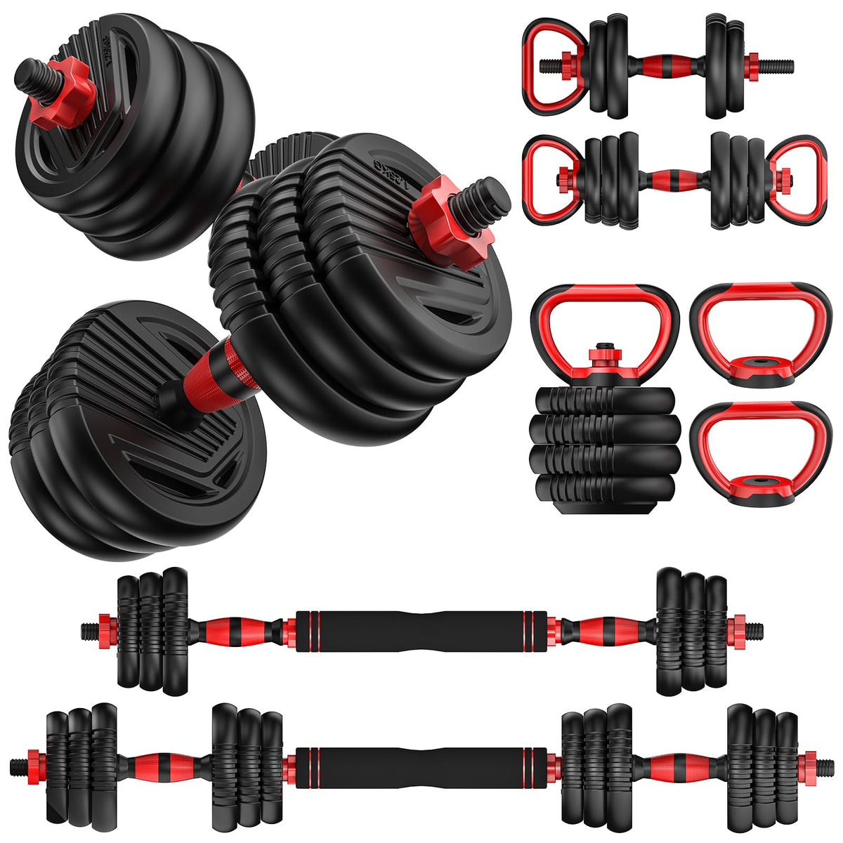 Adjustable Dumbbell Set 4 in 1 Free Weights C417