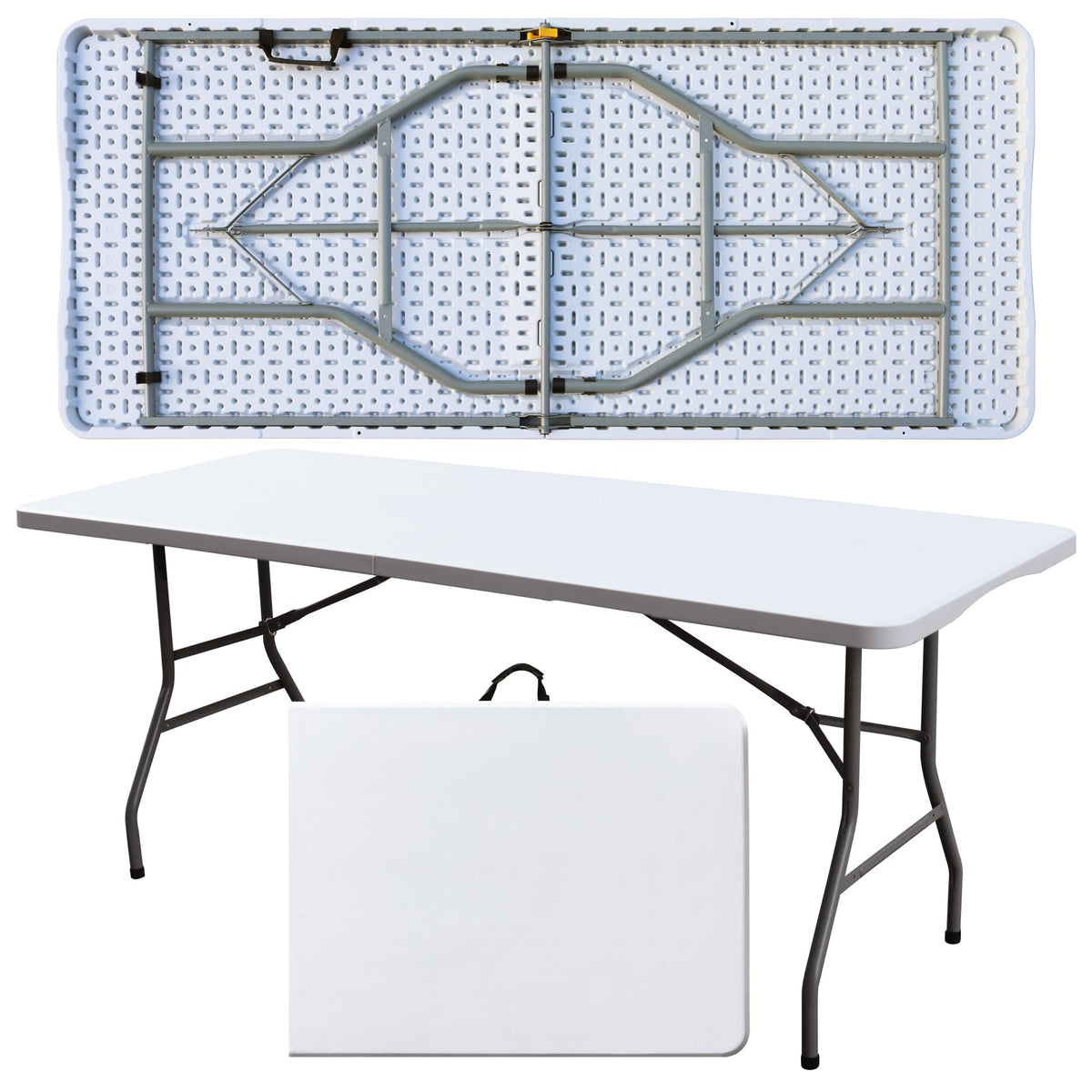 White 6FT Foldable Plastic Table H2162