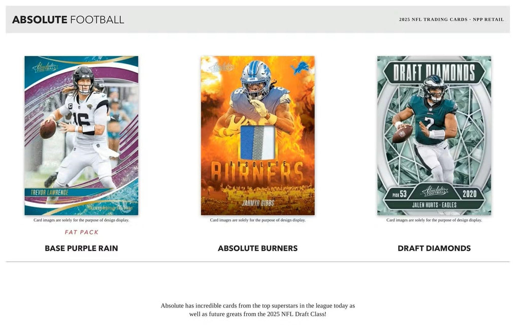 2025 Absolute Football Series Blaster Box with 4 Green Parallels F69469