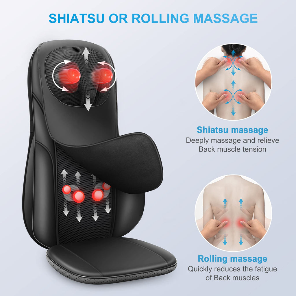 Shiatsu Back Massager with Heat N307