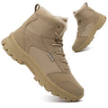 Mid Top Fur Lined Suede Leather Waterproof Military Tactical Boots K4638