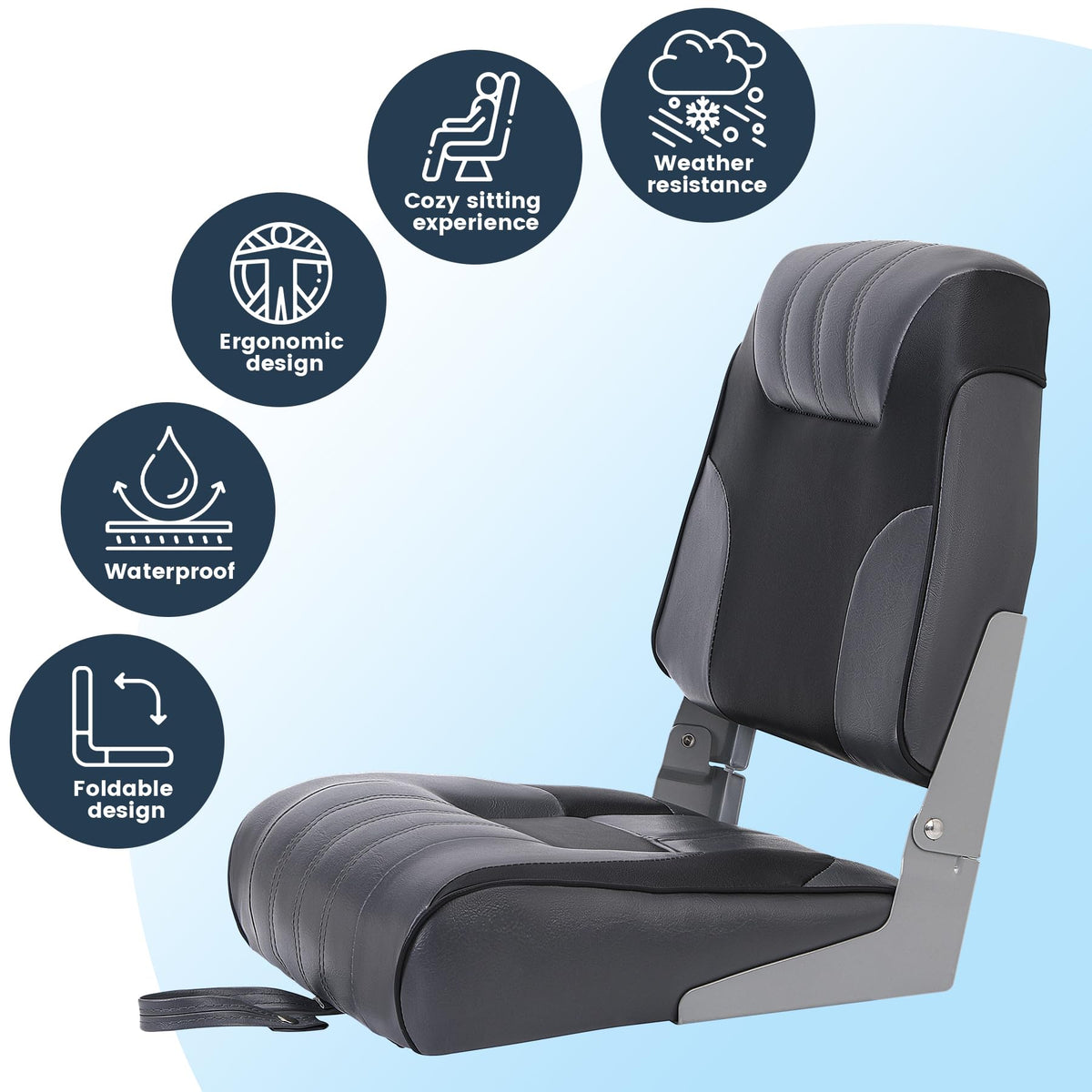 Low Back Folding Boat Seats S38379