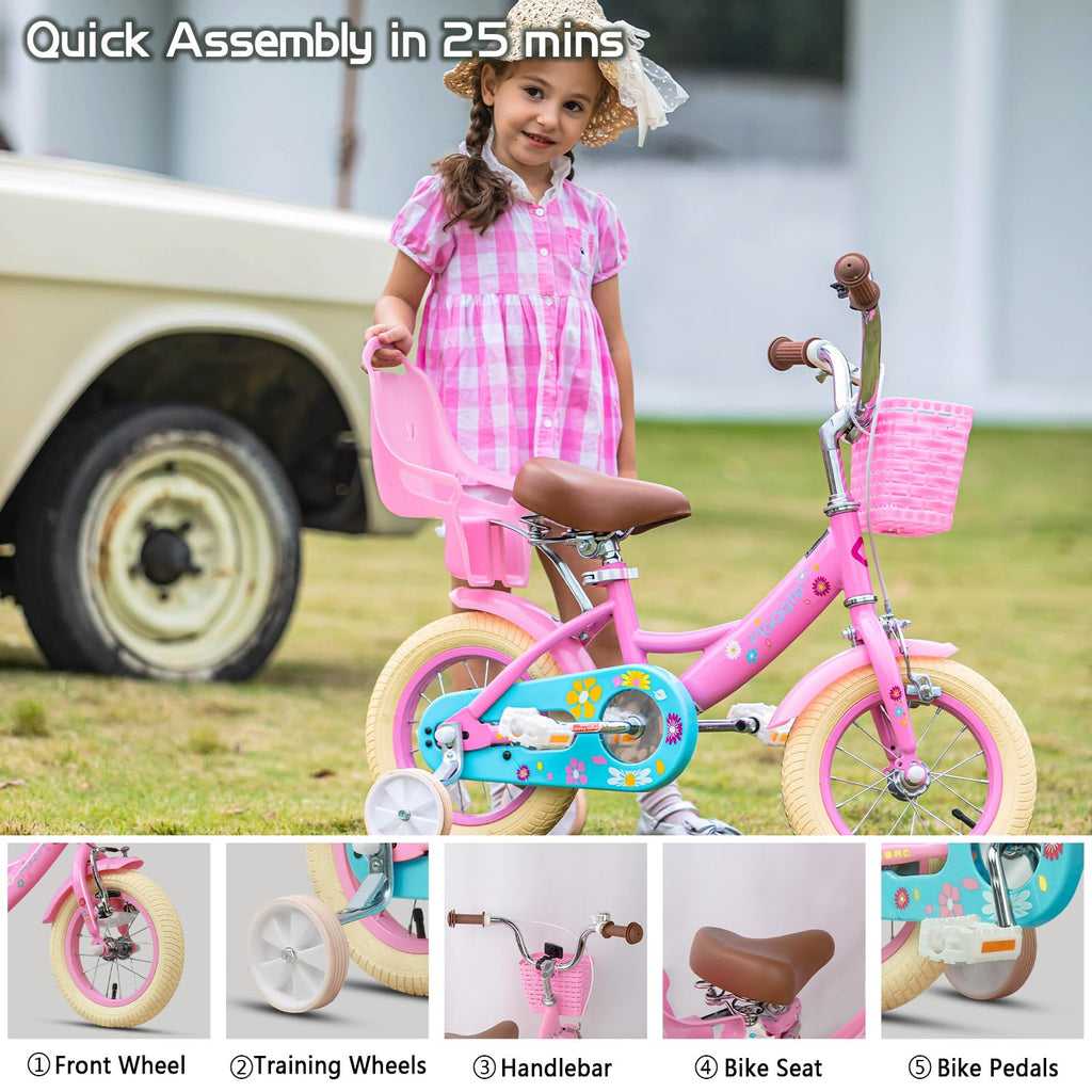 12-20 Inch Kids Bike with Training Wheels P95315