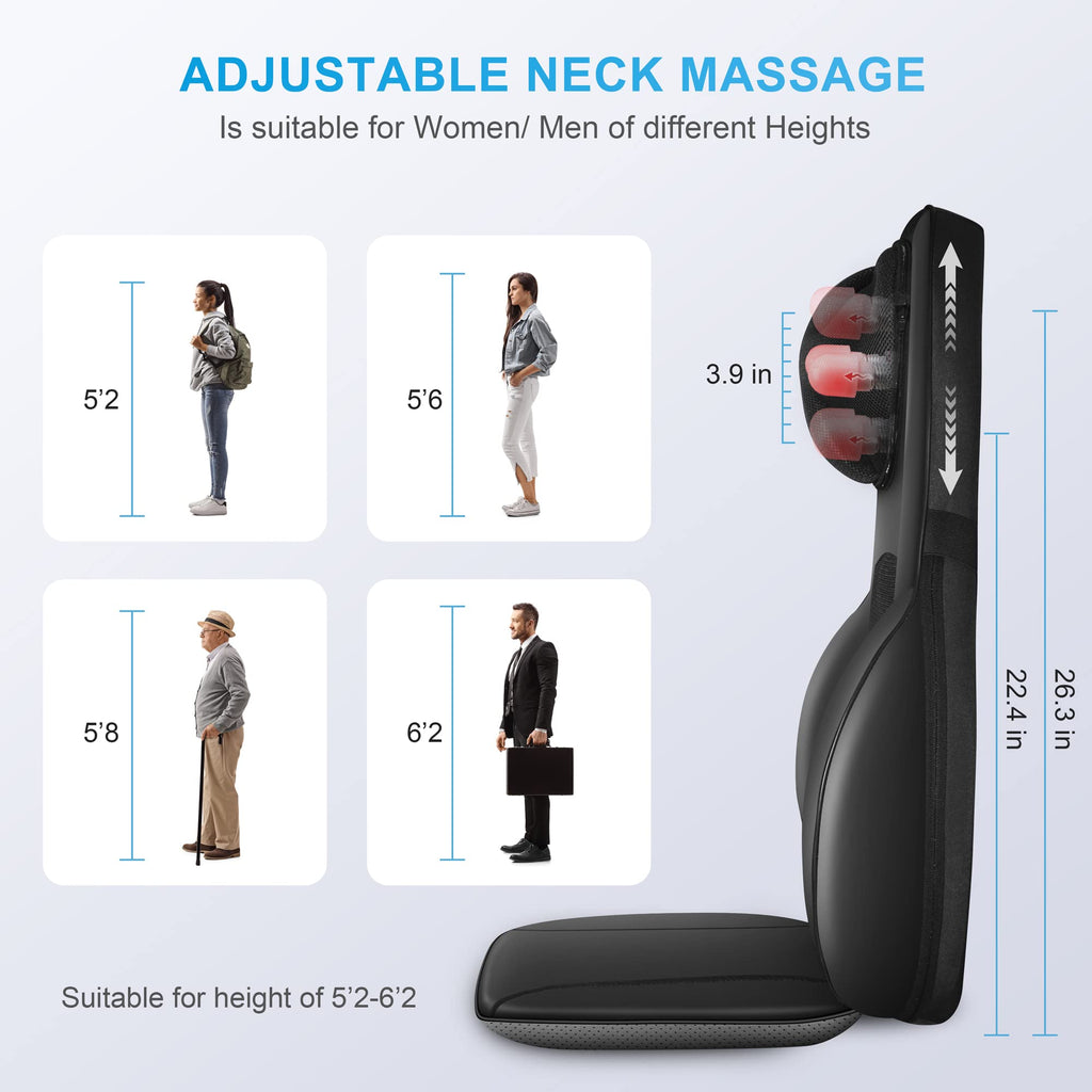 Shiatsu Back Massager with Heat N307