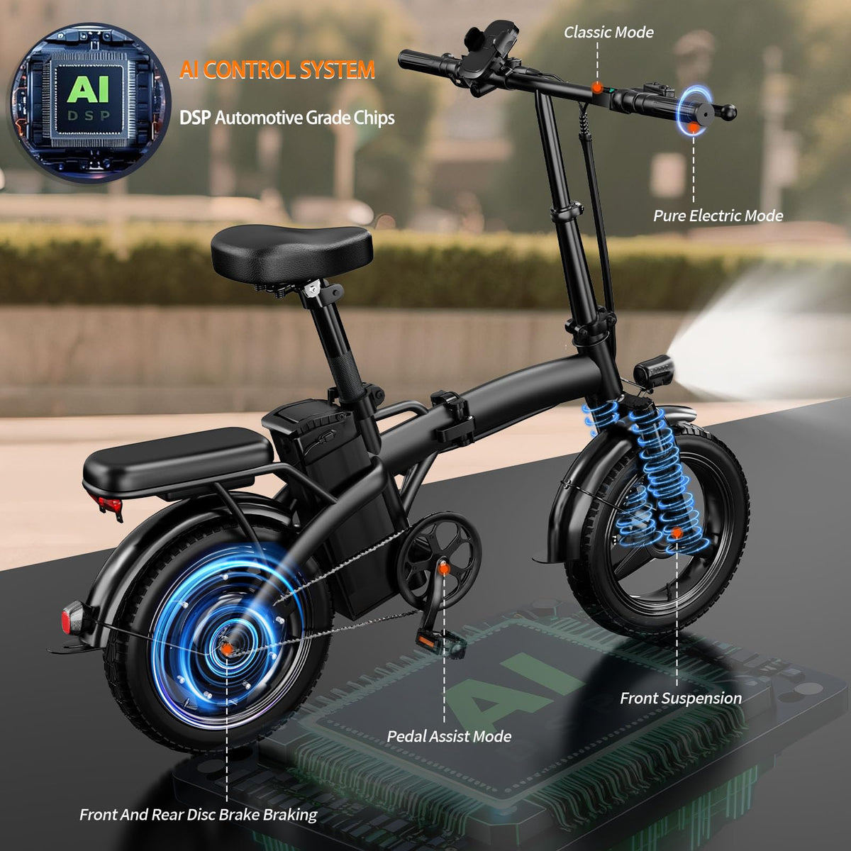 Foldable 500W Electric Bike C2089