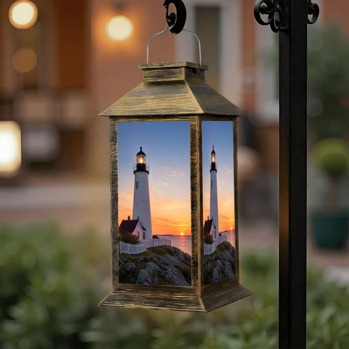 Solar Lantern Outdoor Waterproof LED Hanging Solar Lights P42665
