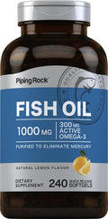 Fish Oil 1000mg 240 Softgels Omega-3 C24283
