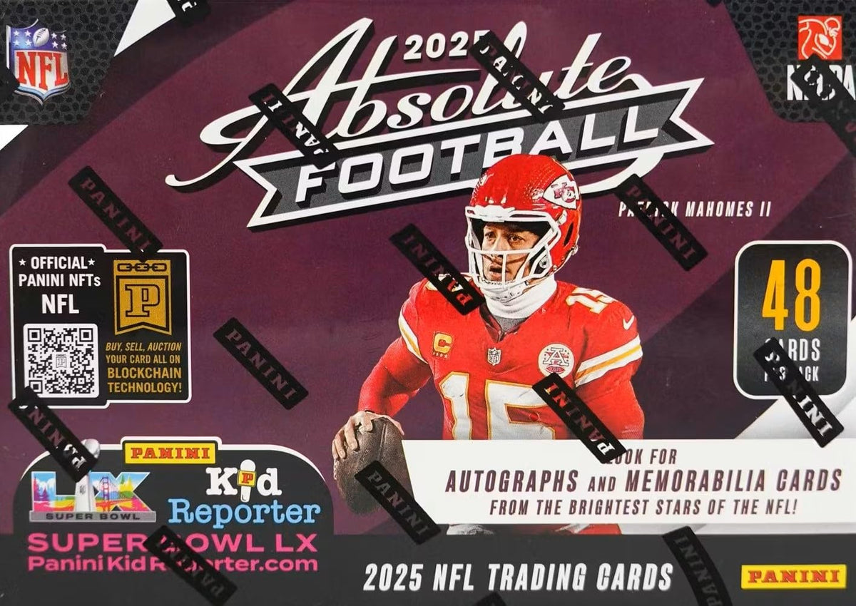 2025 Absolute Football Series Blaster Box with 4 Green Parallels F69469