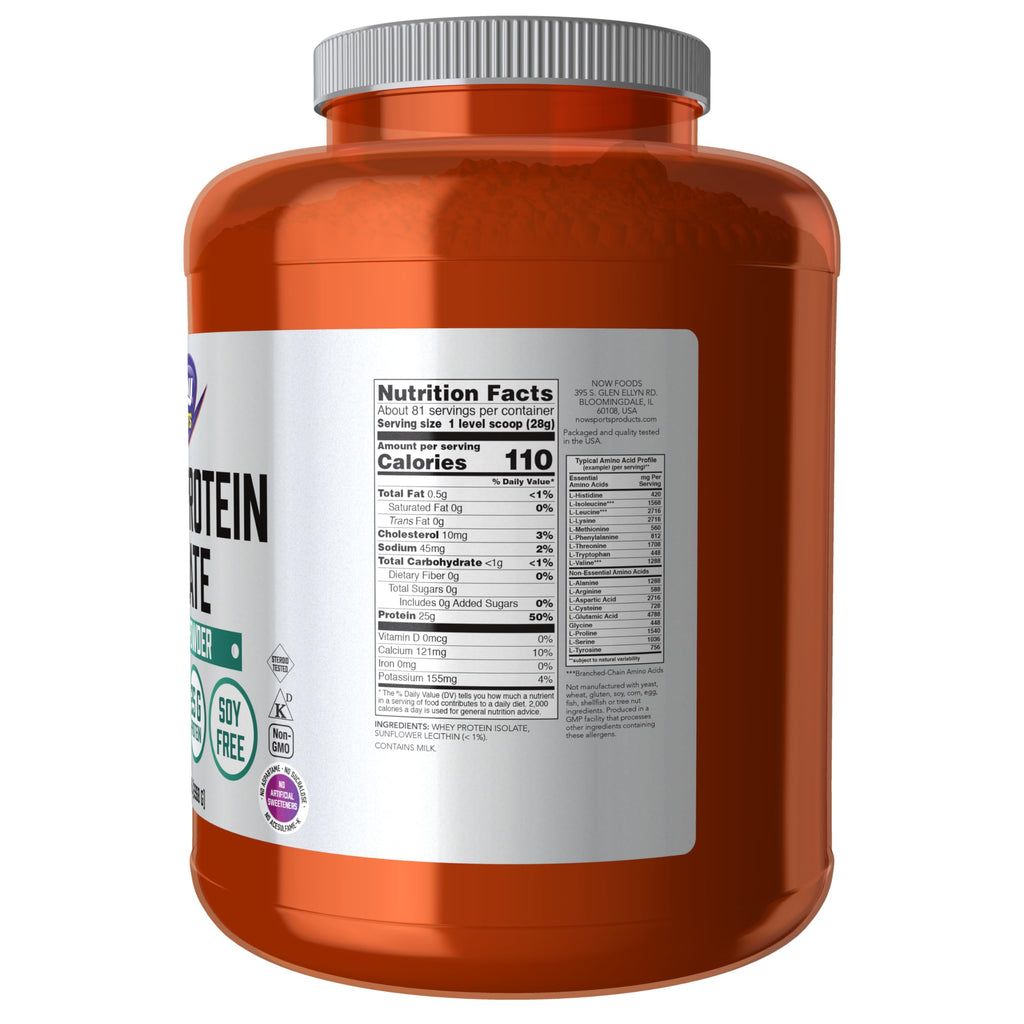 Whey Protein Isolate 24 g With BCAAs Unflavored Powder 5 lbs J1000