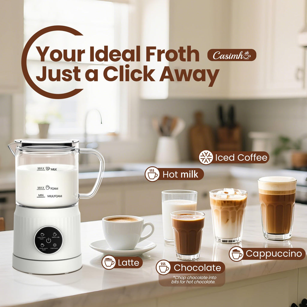 4-in-1 Electric Milk Frother and Steamer S162879