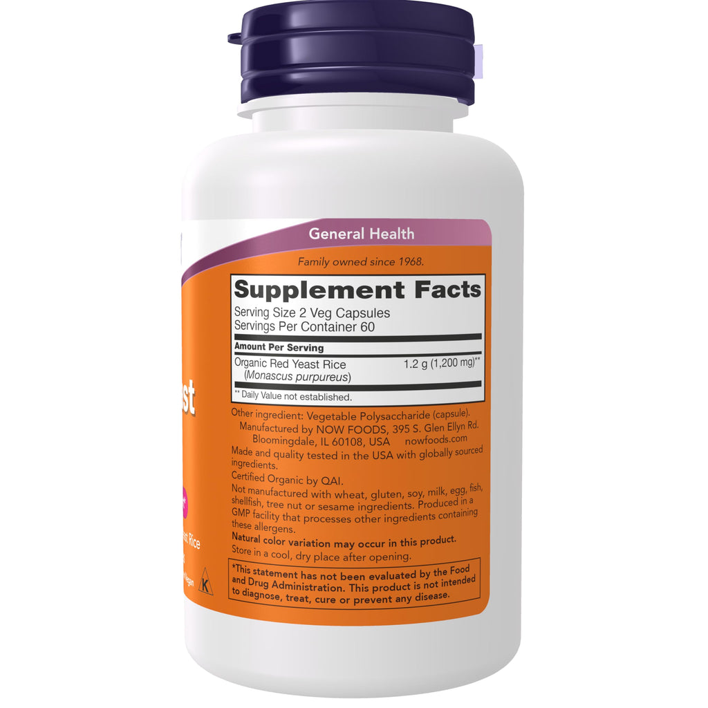 Red Yeast Rice 600 mg 120 Veg Caps M63223