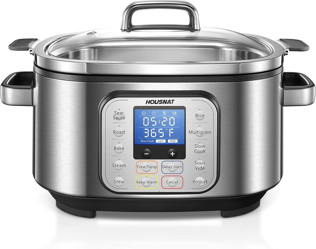 6 Quart Programmable Stainless Steel Slow Cooker T298452