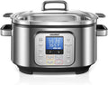 6 Quart Programmable Stainless Steel Slow Cooker T298452