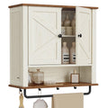 Wall-Mounted Bathroom Cabinet with Towel Bar O2585
