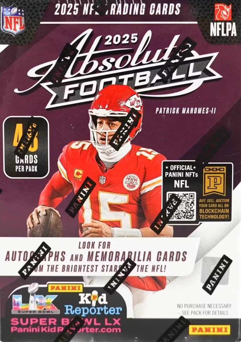 2025 Absolute Football Series Blaster Box with 4 Green Parallels F69469