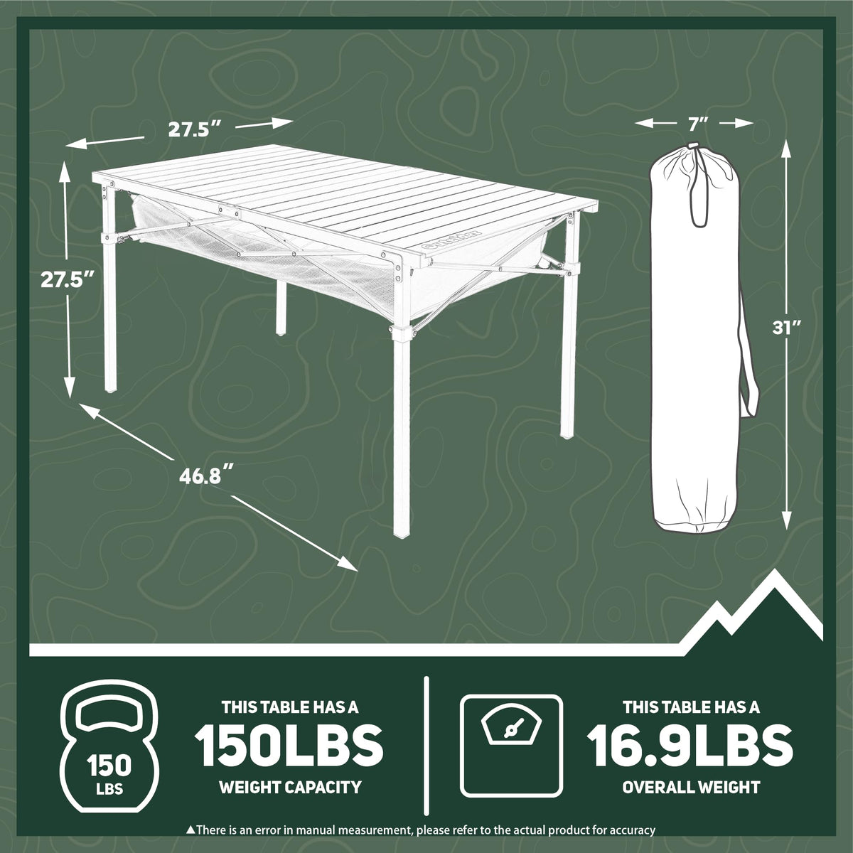 Portable Aluminum Camping Table E708