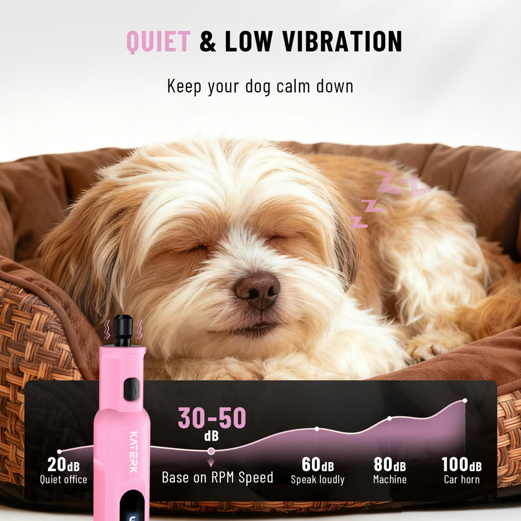 5 Speed Quiet Electric Dog Nail Grinder B68327