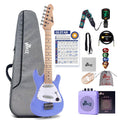 30 Inch 1/4 Size Purple Electric Guitar Kit with Amp S242175