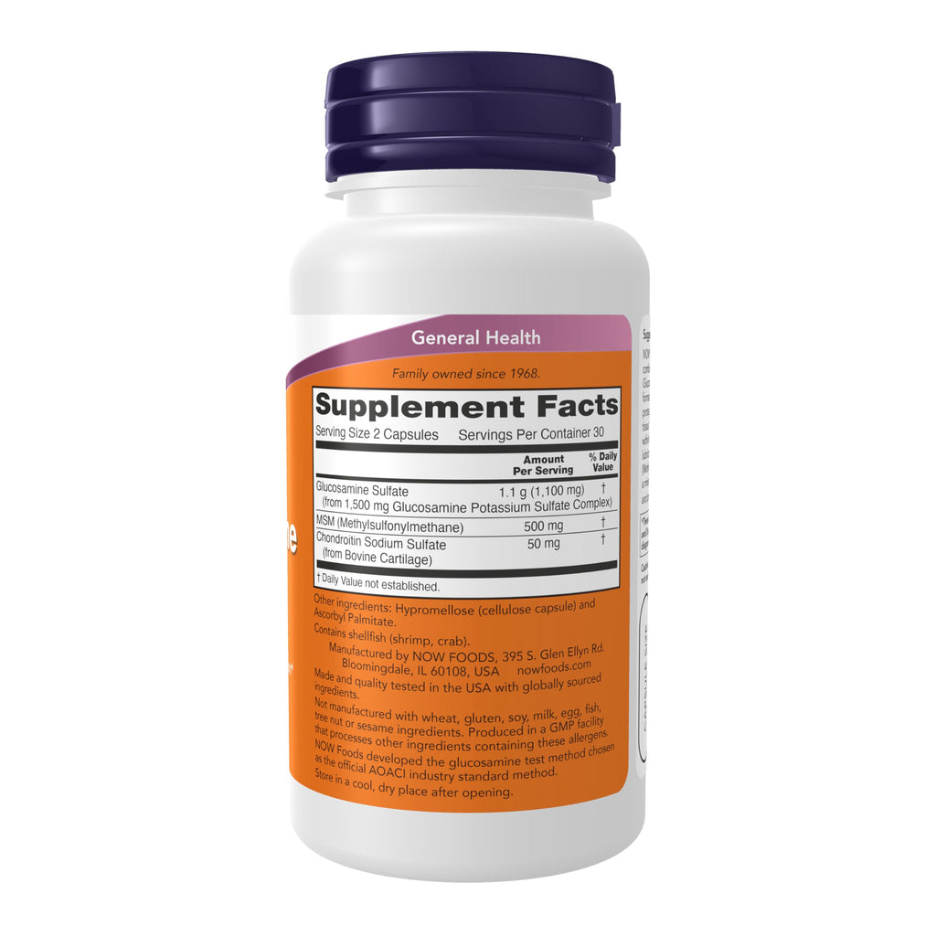 Glucosamine & MSM plus Chondroitin Sulfate, 60 Veg Caps T545043