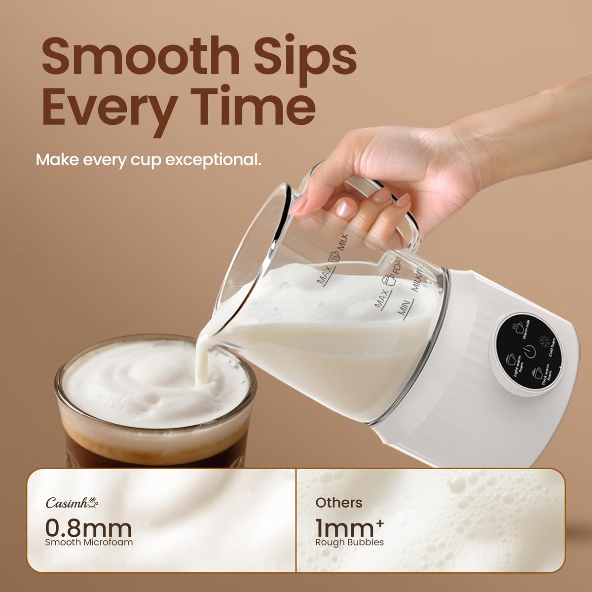 4-in-1 Electric Milk Frother and Steamer S162879
