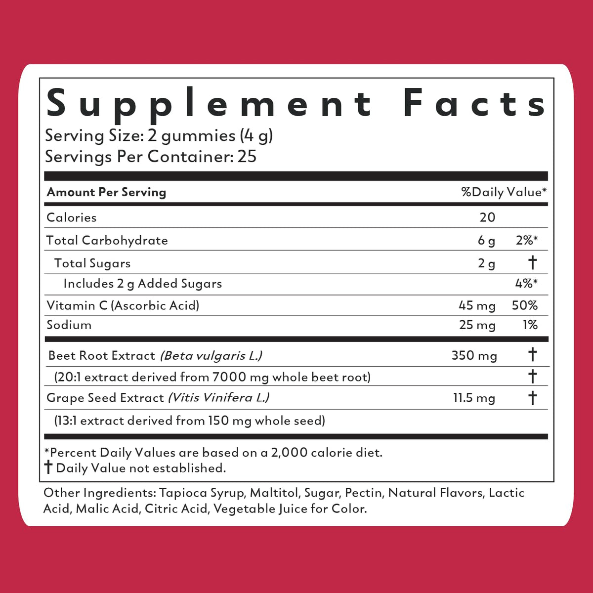 Beet Root Powder Gummies V1267