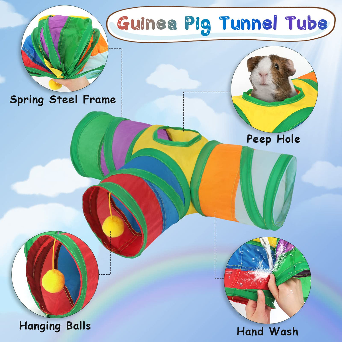 5.9" Collapsible 3 Way Small Animal Tunnel S78130
