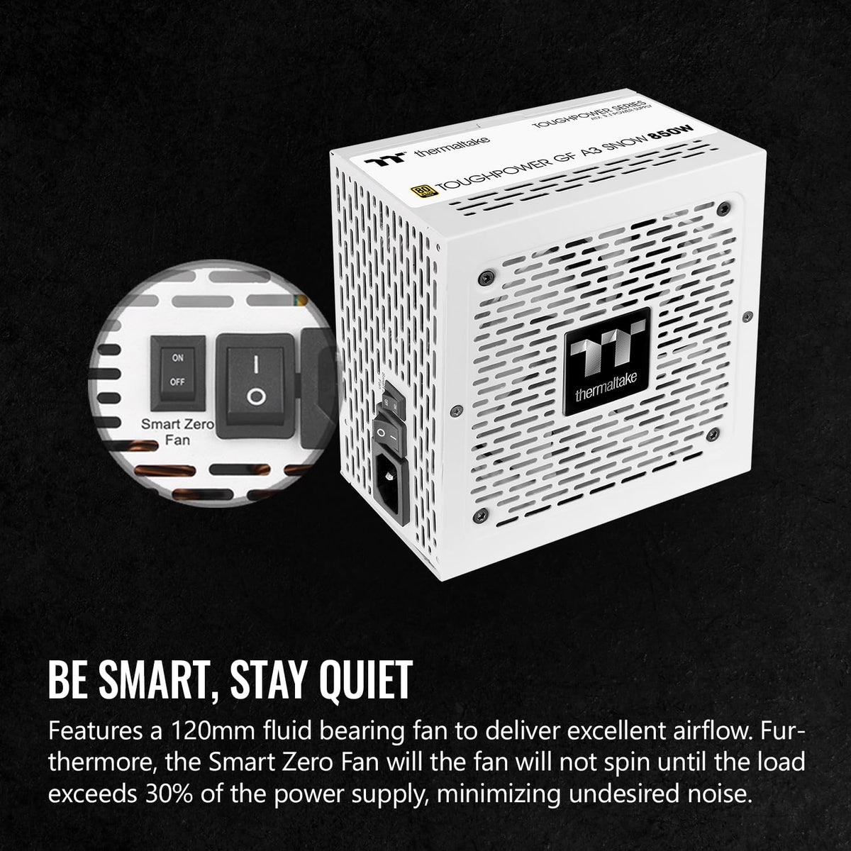 850W 80+ Gold Full Modular ATX 3.1 Power Supply E11762