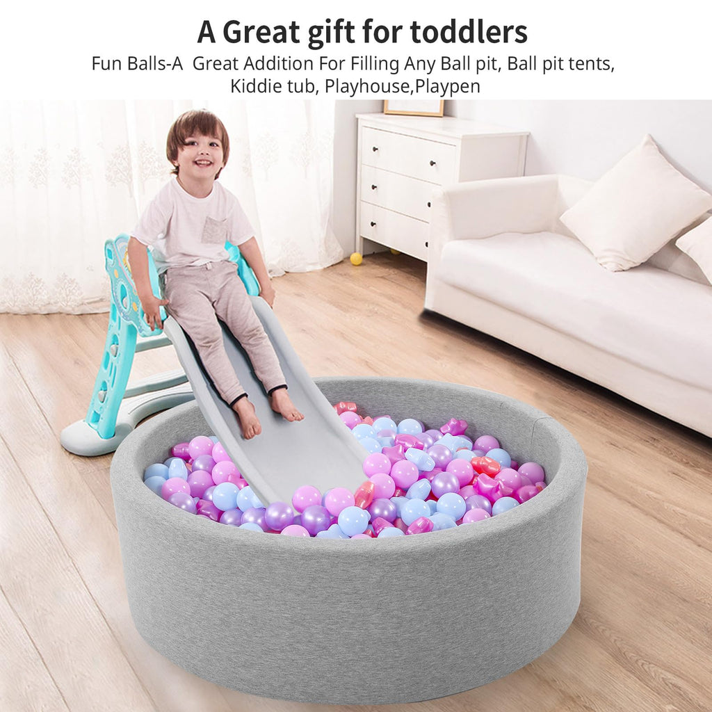 100 200 500 Pack Phthalate & BPA Free Plastic Ball Pit Balls J96411