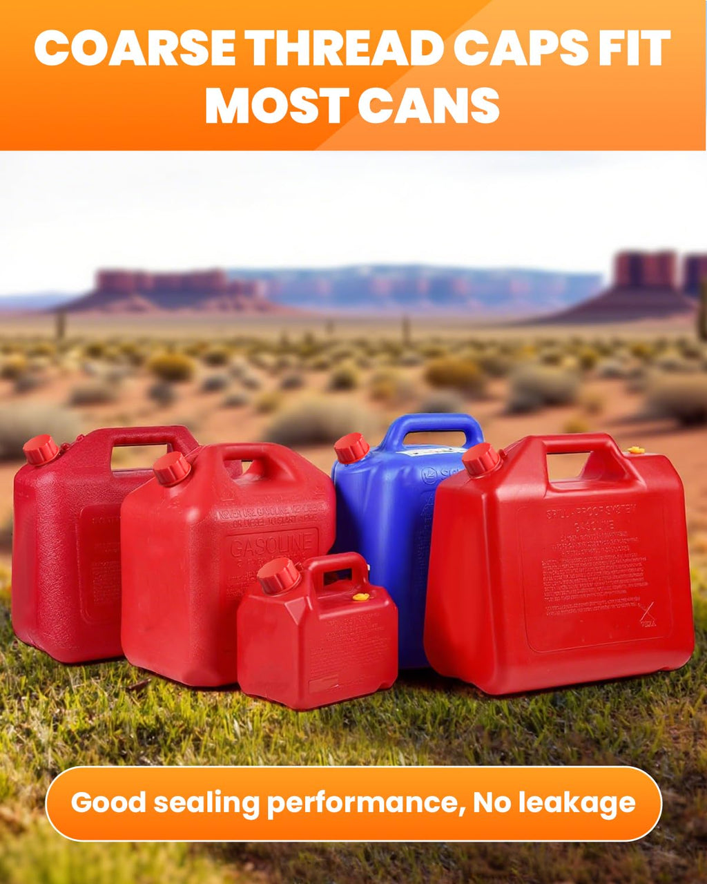 Red 5 Gallon Gas Can Replacement Caps R976