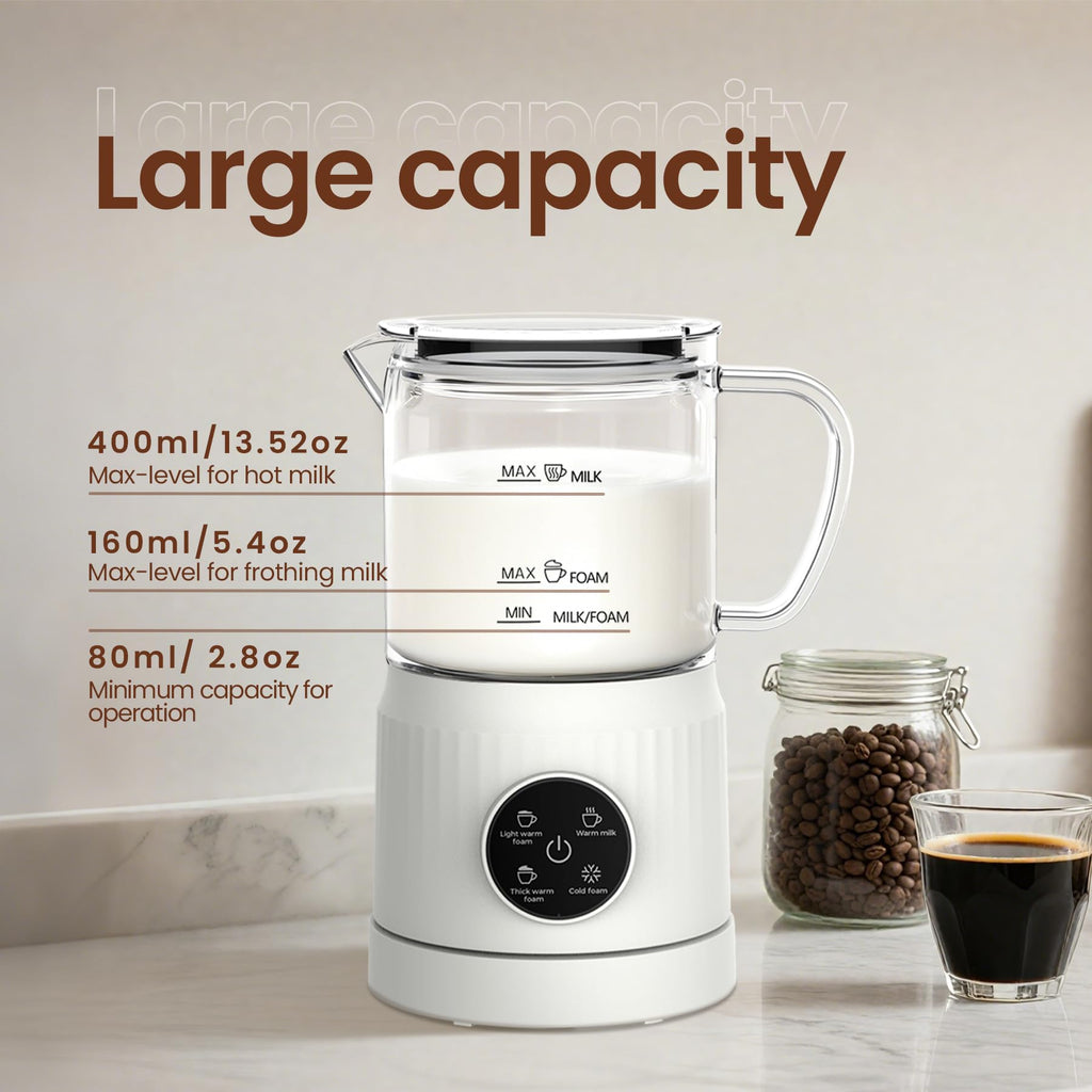 4-in-1 Electric Milk Frother and Steamer S162879