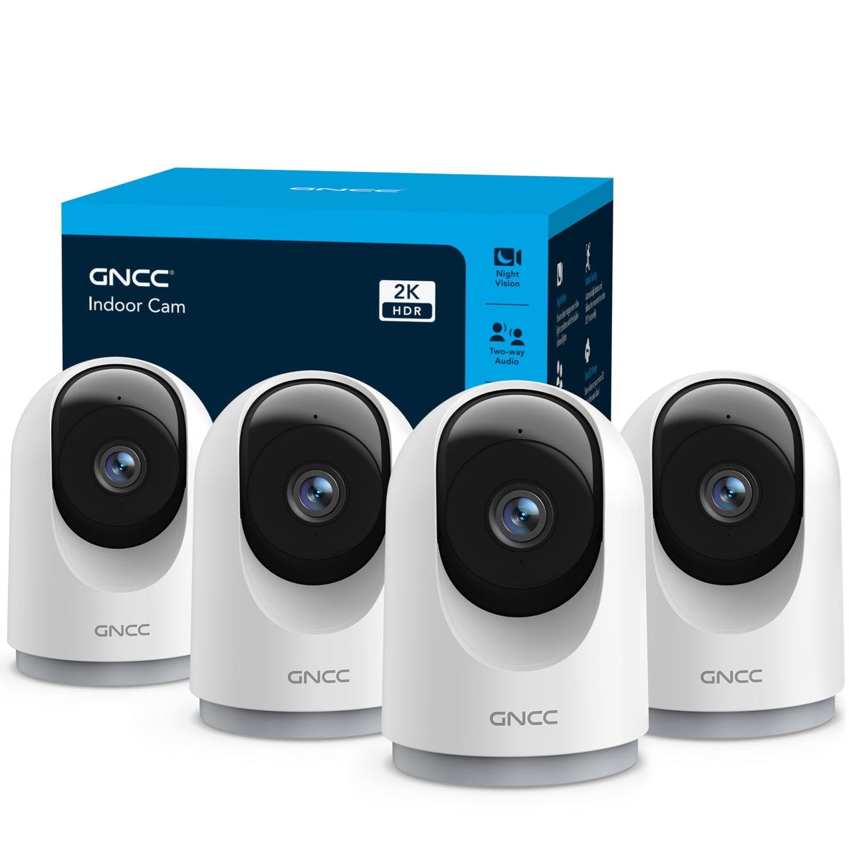 5G Indoor Security Cameras with Phone App, 4Pcs E73000