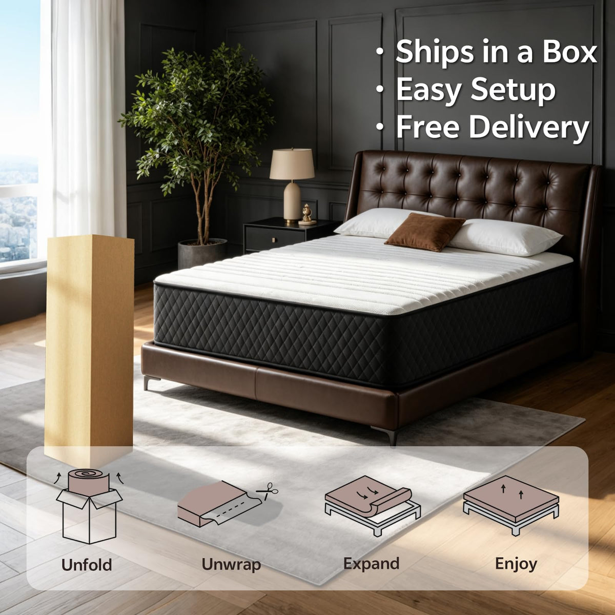 Full Size 12 Inch Hybrid Mattress O163
