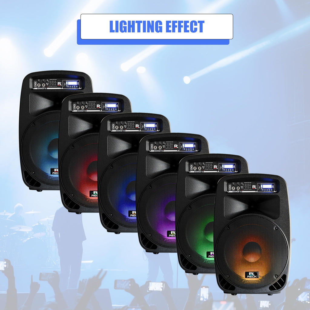 Portable 12-Inch 1000 Watts 2-Way Powered PA Speaker System J3799