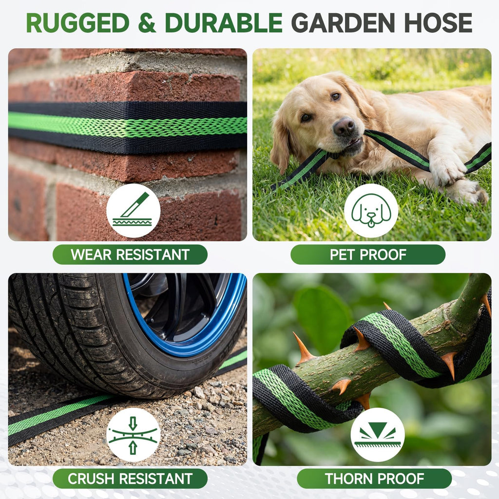 100 ft Flexible Non-Expanding Kink Free Garden Hose Y92866