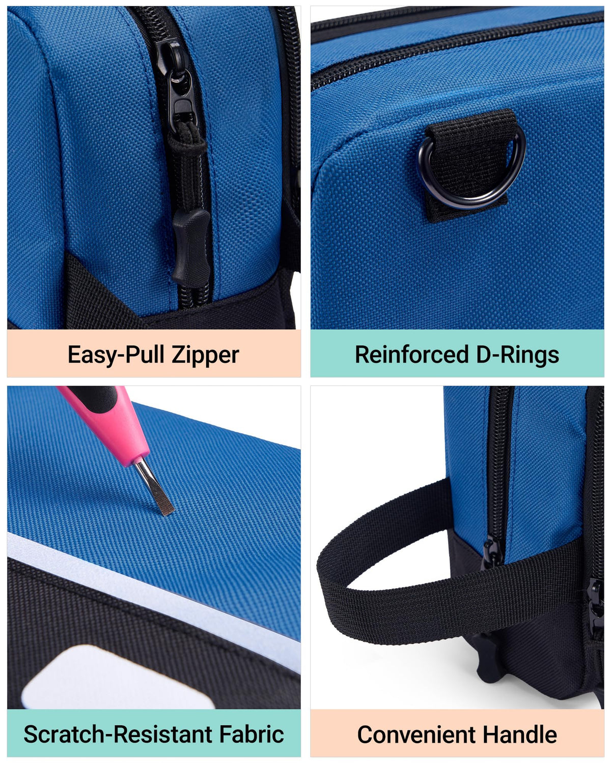 2 Pack Small Tool Bags with Strap 12" & 10" I101