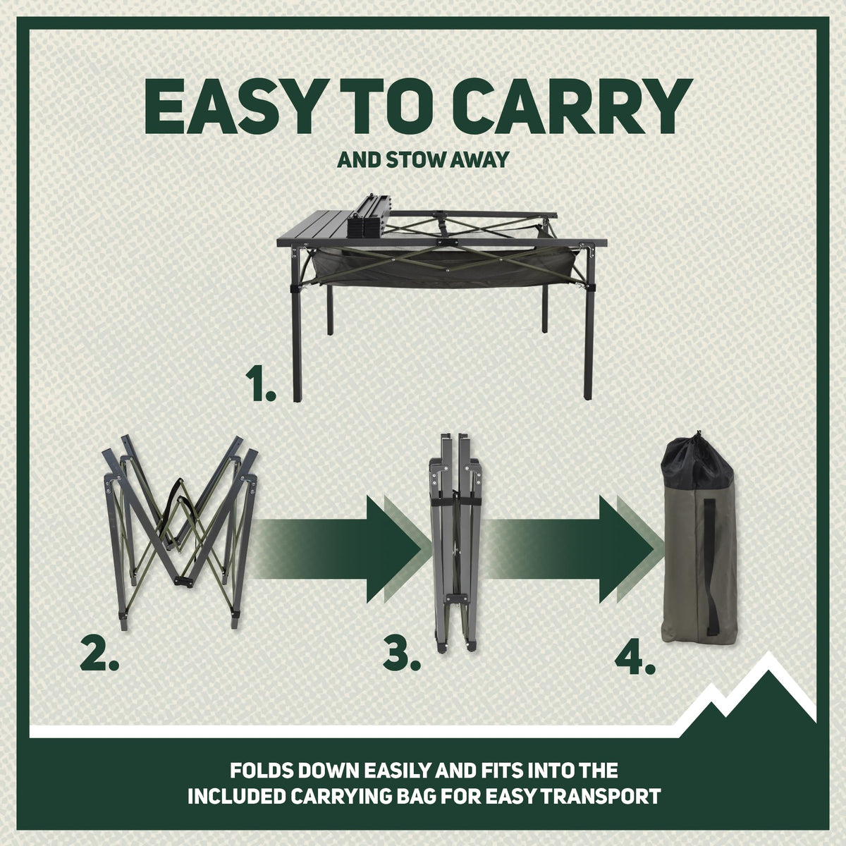 Portable Aluminum Camping Table E708