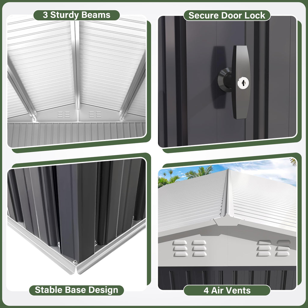 9.3x13.5 FT Outdoor Storage Shed M614675