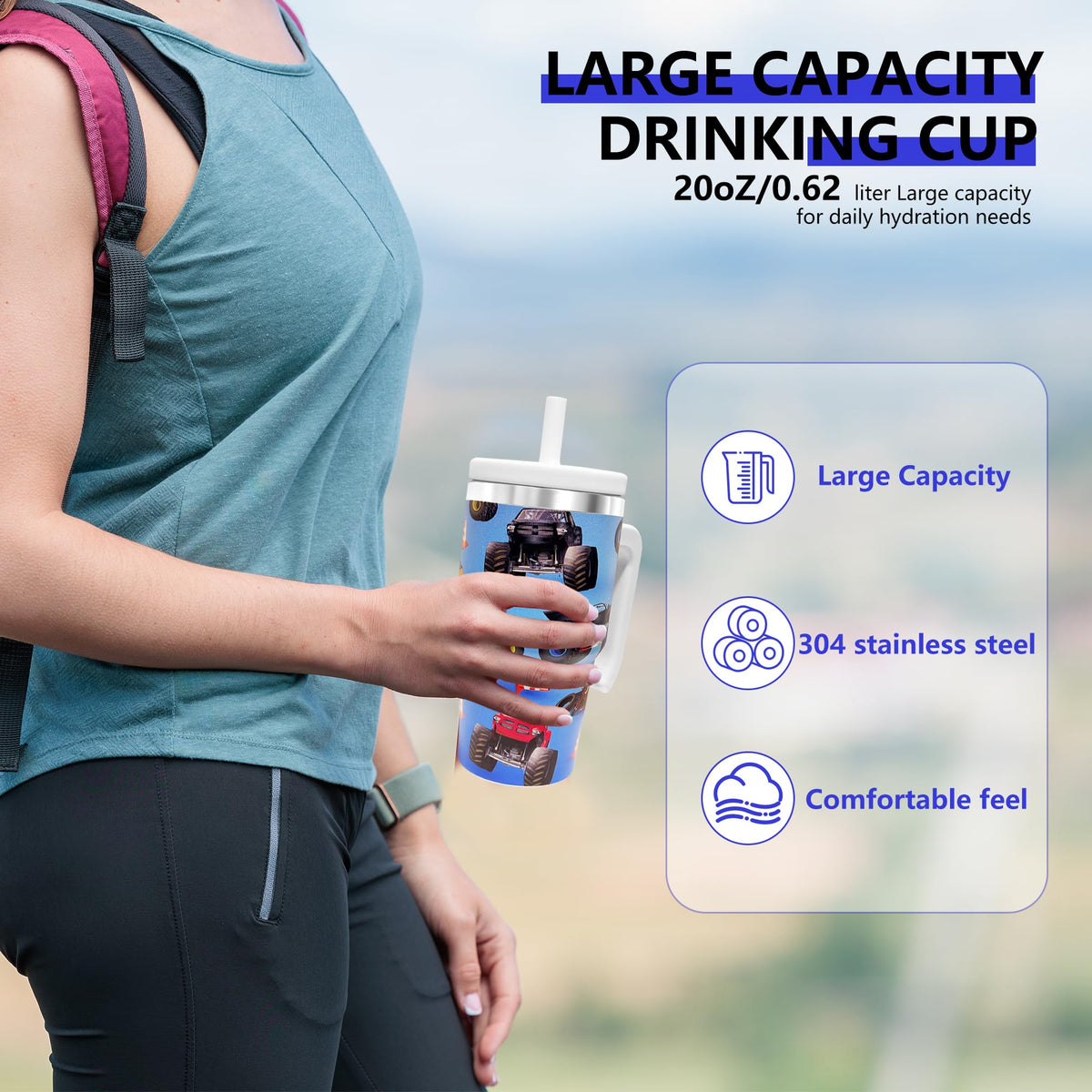 20 oz Insulated Stainless Steel Water Bottle G201