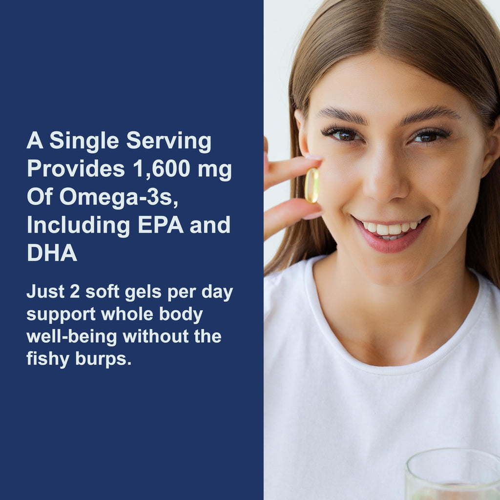 Omega-3 1600 mg Lemon Softgels U425