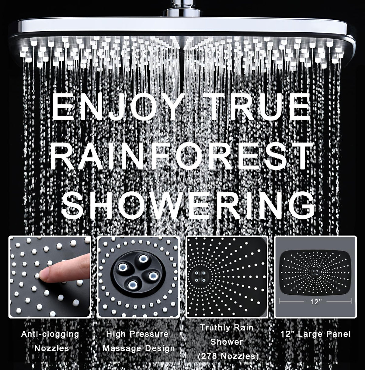 Chrome Handheld Rain Shower Head N302705