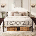Full Size Metal Platform Bed with Under Storage W36180