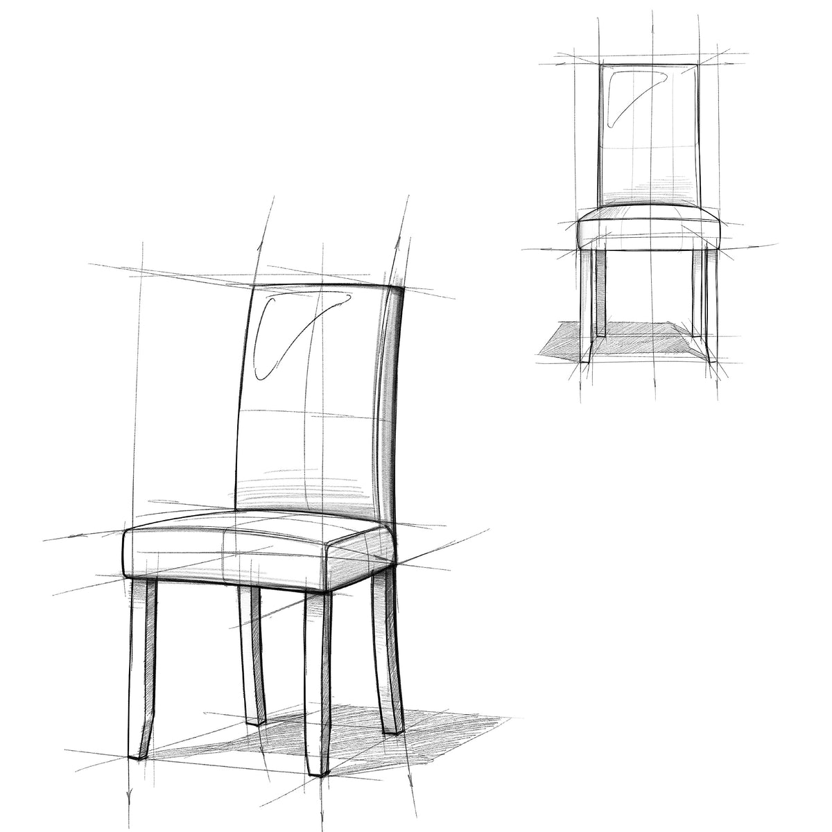 Vegan Leather Parsons Dining Chairs Black Set of 2 J110152