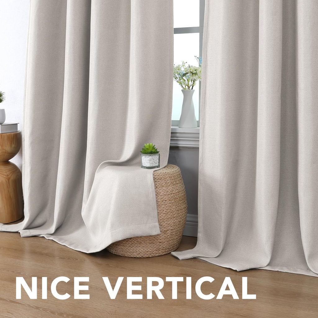Polyester Room Darkening Blackout Curtain 100 x 84 Inches G615491