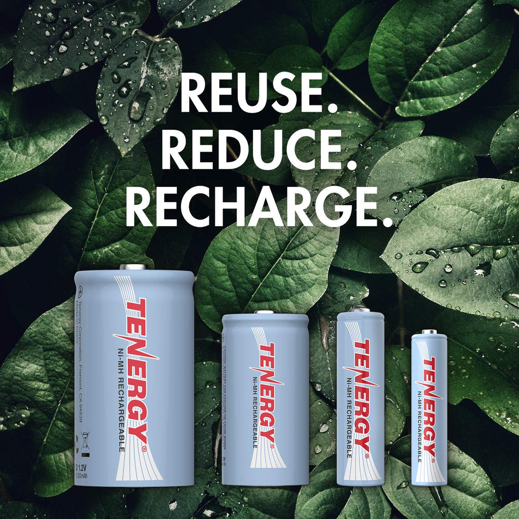 1.2V Rechargeable NiMH AA AAA C and D Battery Combo K23628