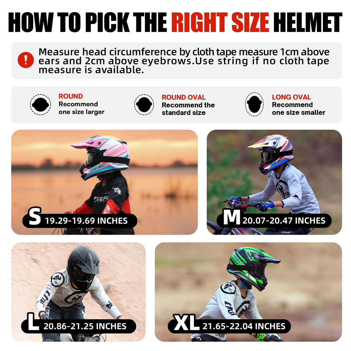 Kids DOT Approved Motocross Helmet Q7715