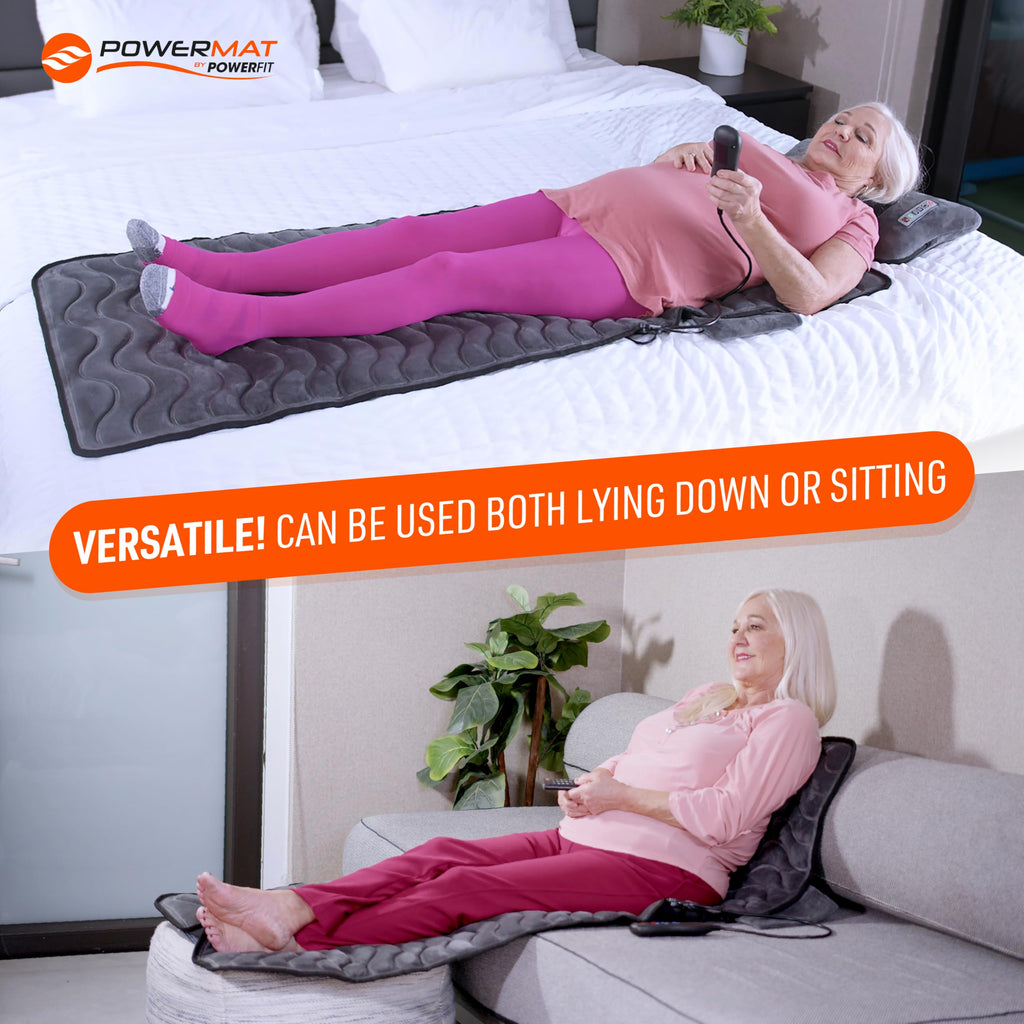 Full Body Massage Mat with Detachable Massage Pillow, 9 Intensity Levels, 9 Massage Modes & 3 Heat Settings E886589