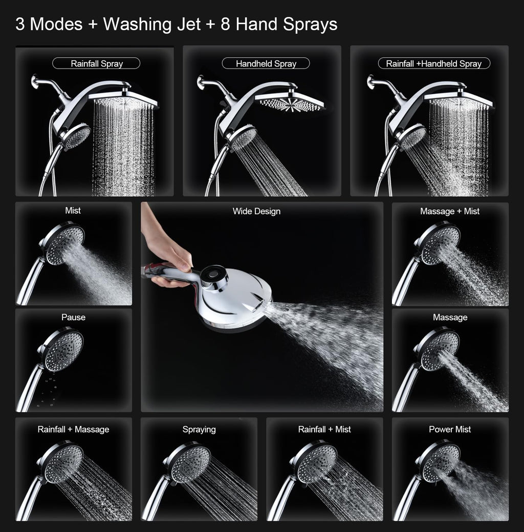 Chrome Handheld Rain Shower Head N302705