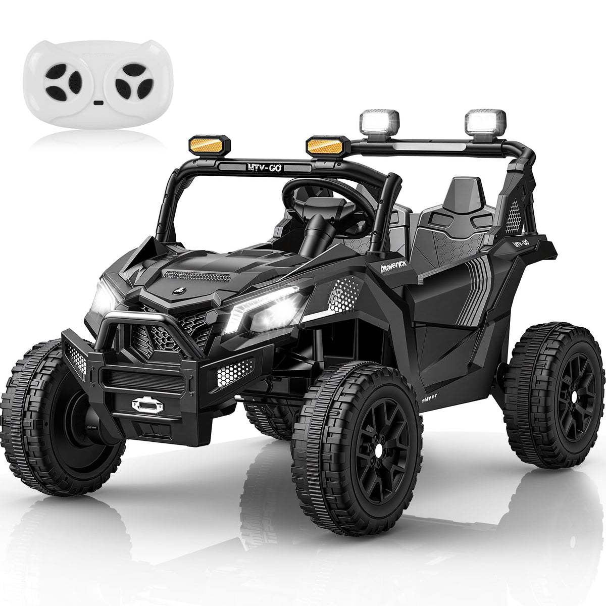 24V Black Ride on Car W9422