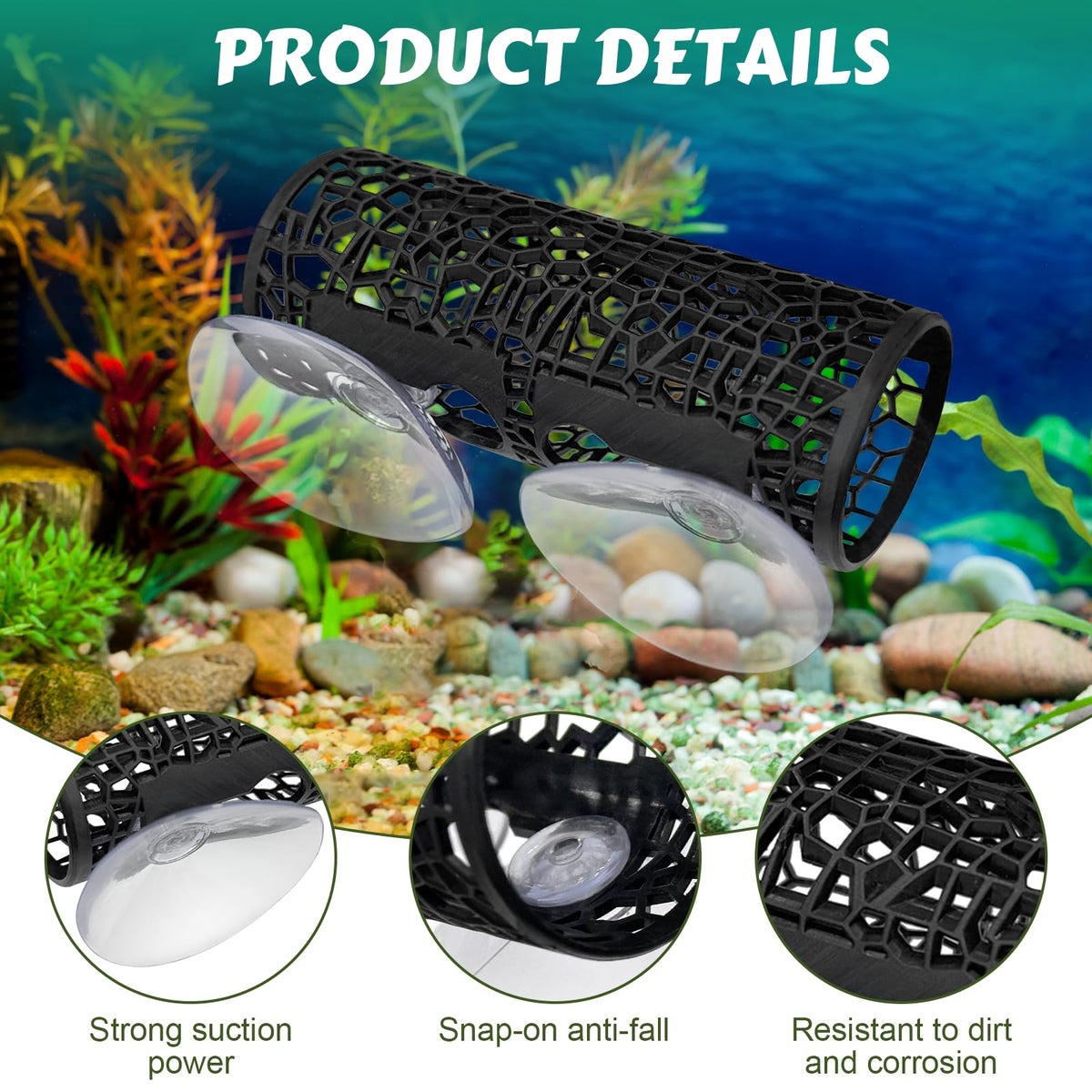 Betta Hammock & Fish Toys Set, Aquarium Decor Plastic Plants A2703