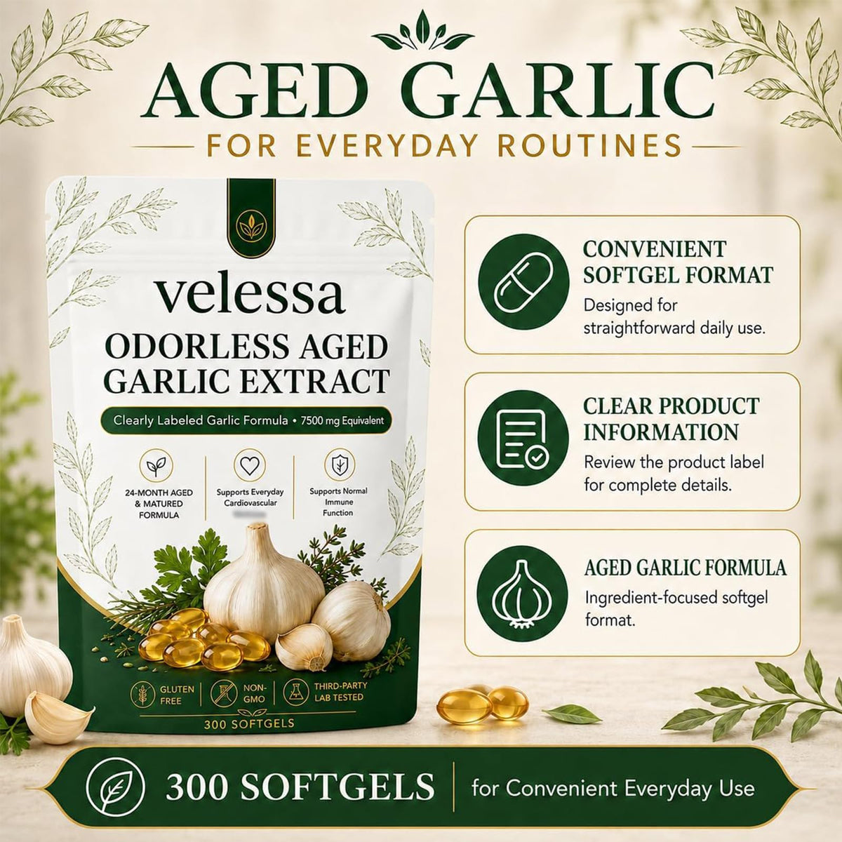 Odorless Aged Garlic Extract P2424